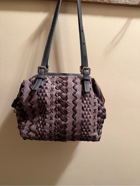 Gabs Handbags - GABS Gray Signature Crossbody with Brown Strap